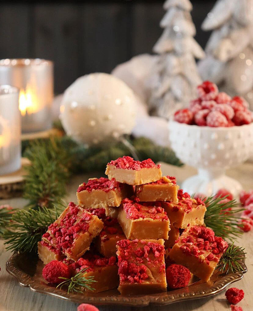 Kolafudge med hallon Thumbnail