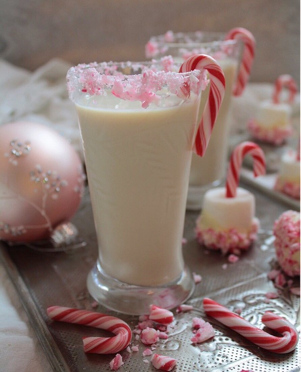 Bailysdrink med polkagris